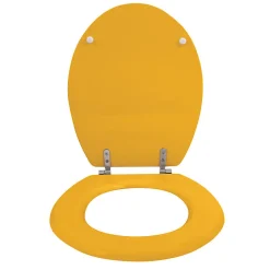MSV Abattant wc MDF CLEO Safran mat Charnières en Inox* Abattant Wc
