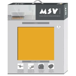 MSV Abattant wc MDF CLEO Safran mat Charnières en Inox* Abattant Wc