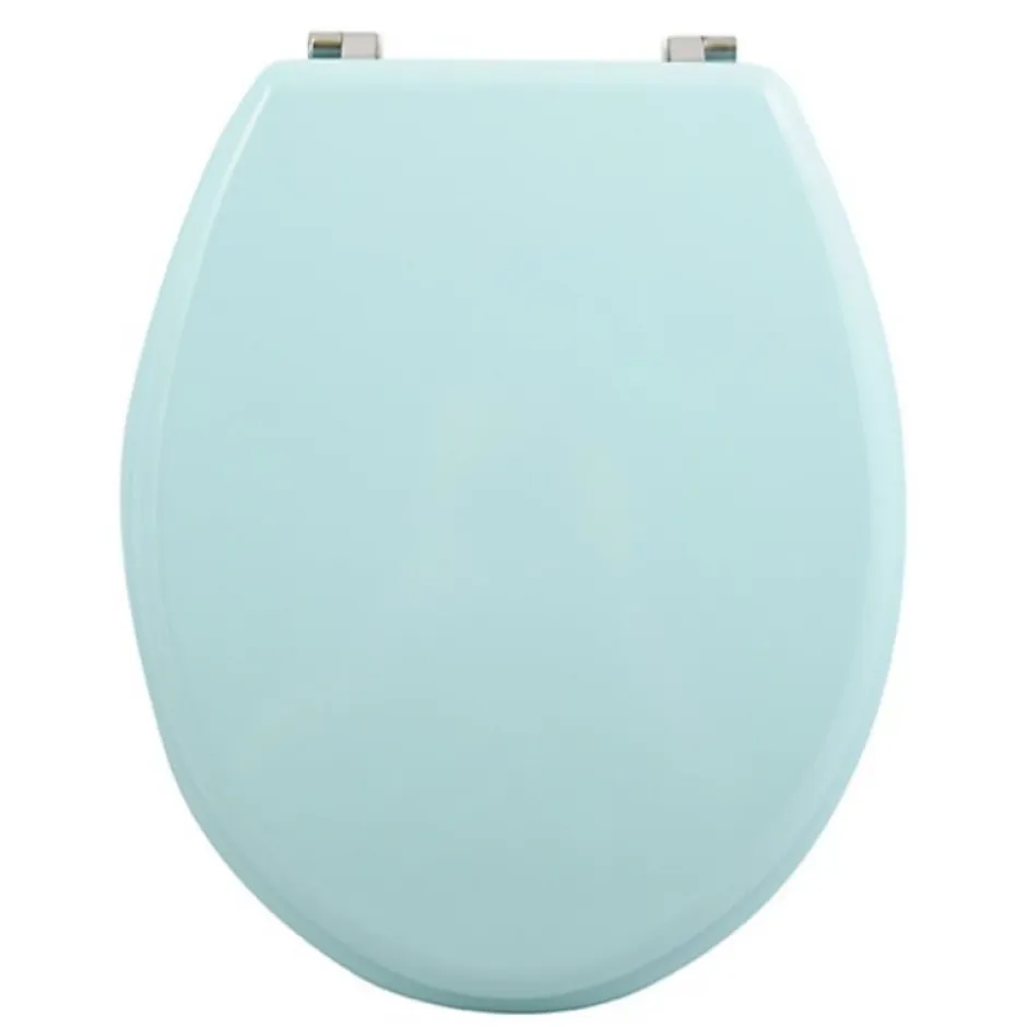 MSV Abattant wc MDF CLEO Vert Poudré Charnières en Inox