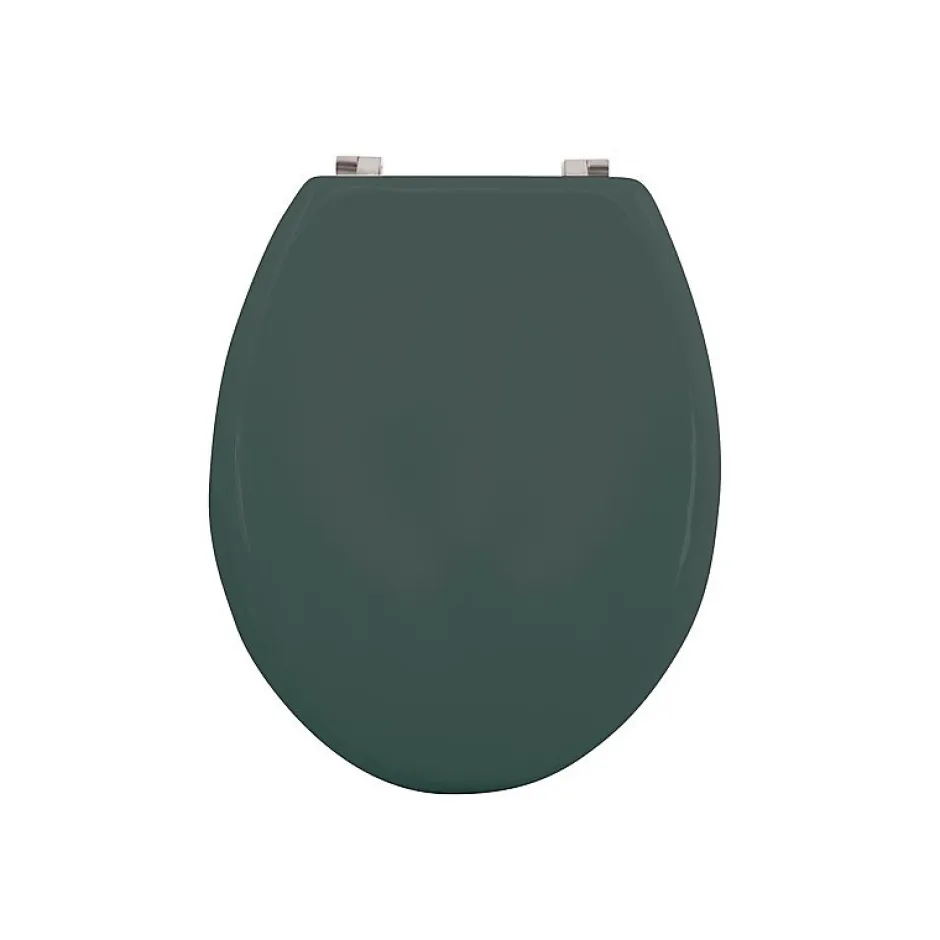 MSV Abattant wc MDF CLEO Vert Foncé mat Charnières en Inox* Abattant Wc