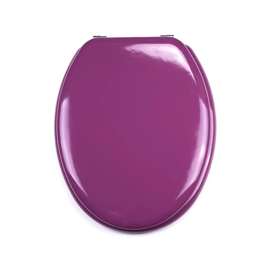 MSV Abattant wc MDF CLEO Violet Charnières Inox