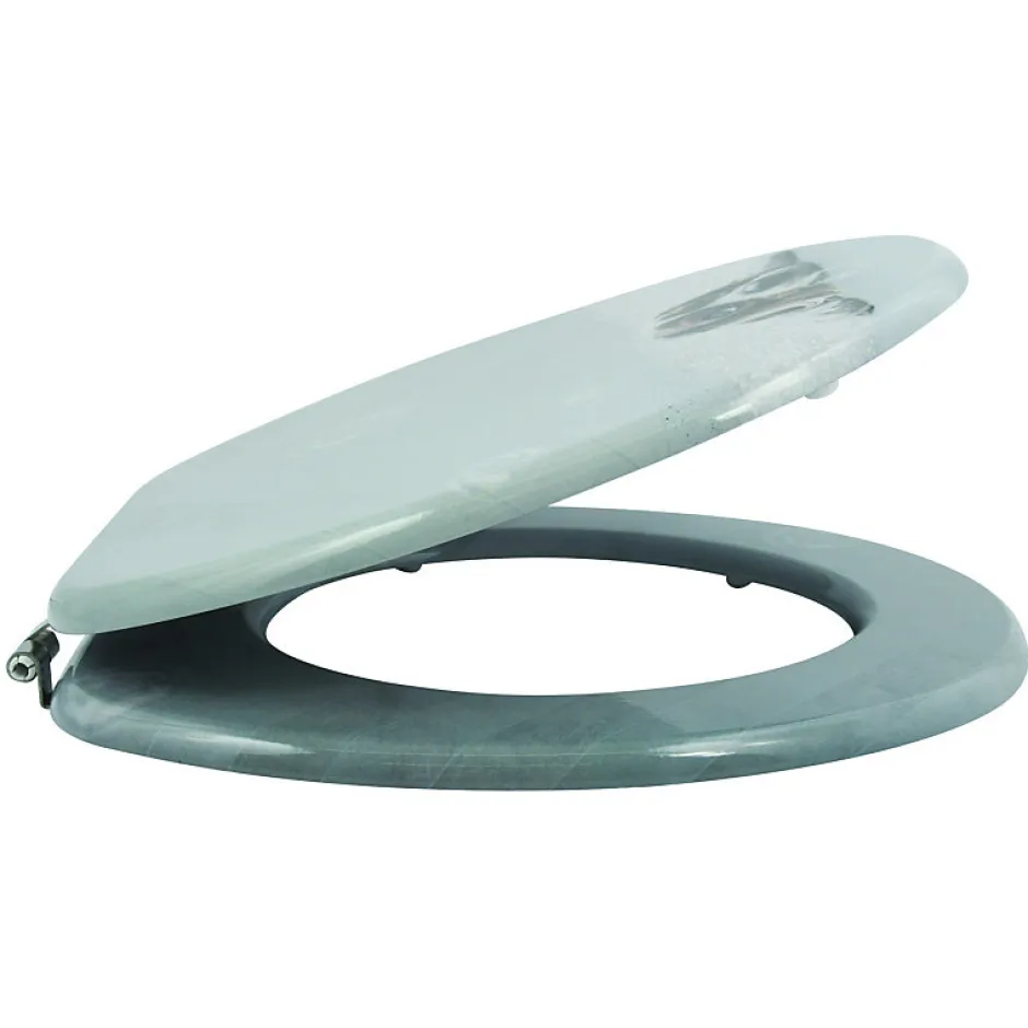 MSV Abattant wc MDF Doggy Bath Charnières Inox