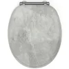 Gelco Design Abattant wc mdf effet beton soft close