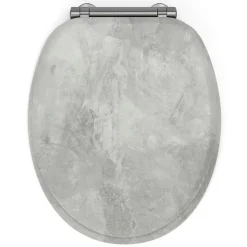 Gelco Design Abattant wc mdf effet beton soft close