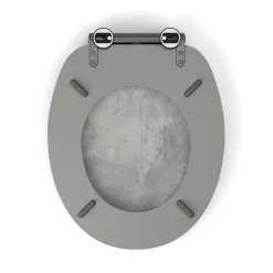 Gelco Design Abattant wc mdf effet beton soft close