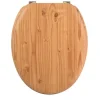 MSV Abattant wc MDF en Décor Pin Marron Charnières Inox* Abattant Wc