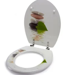 MSV Abattant WC MDF Lingga - - Universel - Blanc - 42,5x36,5x5cm