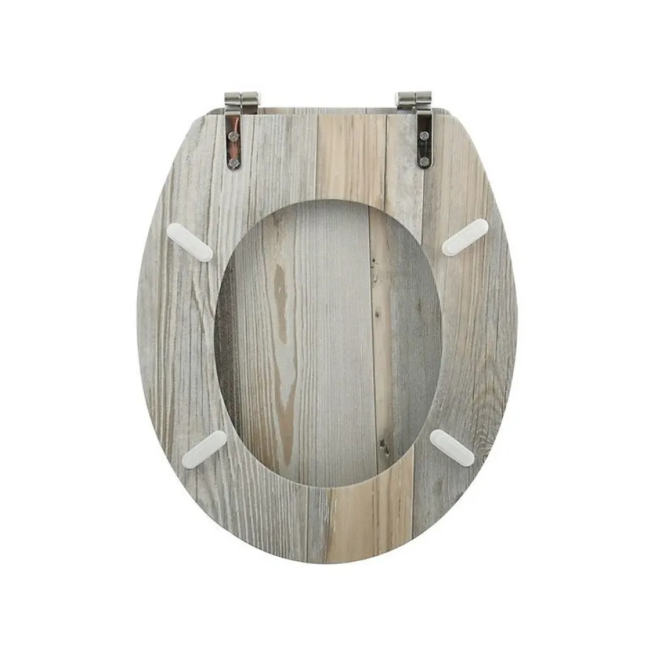 MSV Abattant wc MDF Ombo Beige Charnières Inox* Abattant Wc