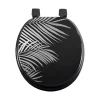 Douceur D'Intérieur Abattant WC MDF Orbella noir argent* Abattant Wc