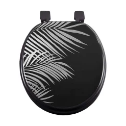 Douceur D'Intérieur Abattant WC MDF Orbella noir argent* Abattant Wc