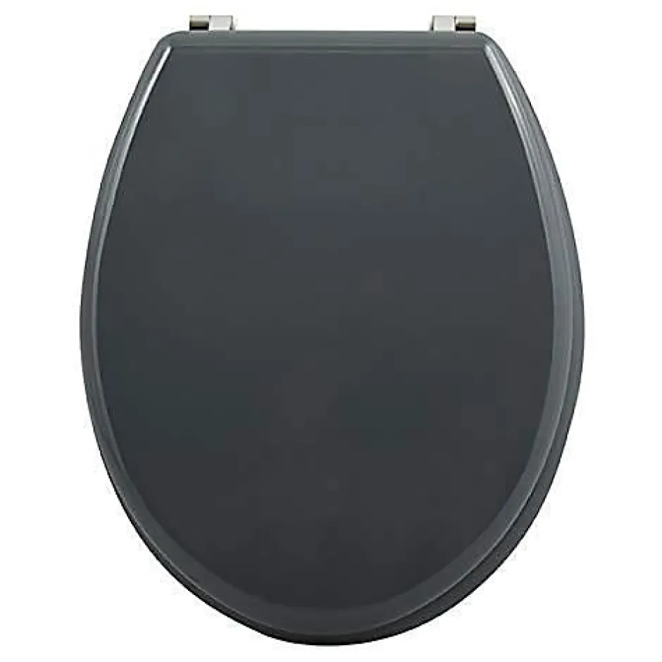 MSV Abattant WC - MDF - Charnières inox - Anthracite