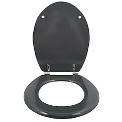 MSV Abattant WC - MDF - Charnières inox - Anthracite