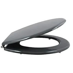 MSV Abattant WC - MDF - Charnières inox - Anthracite