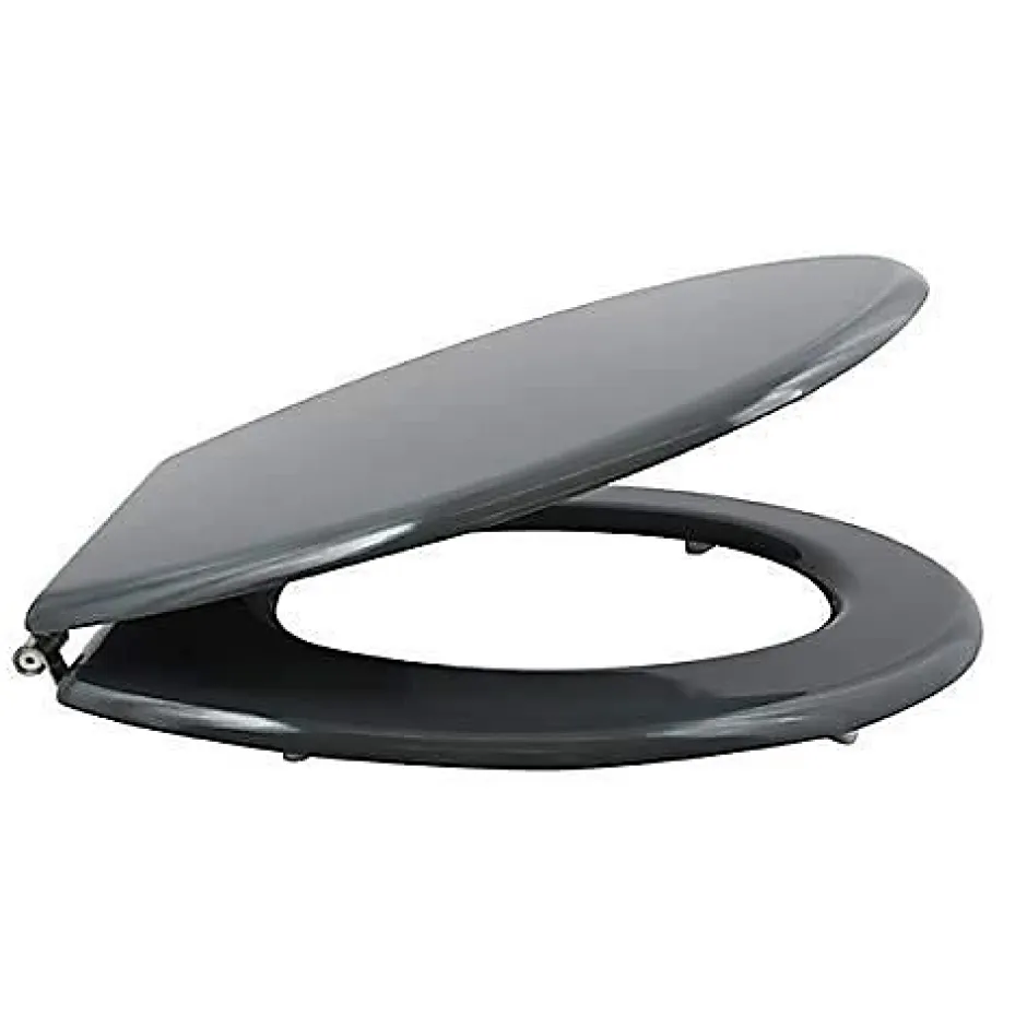 MSV Abattant WC - MDF - Charnières inox - Anthracite