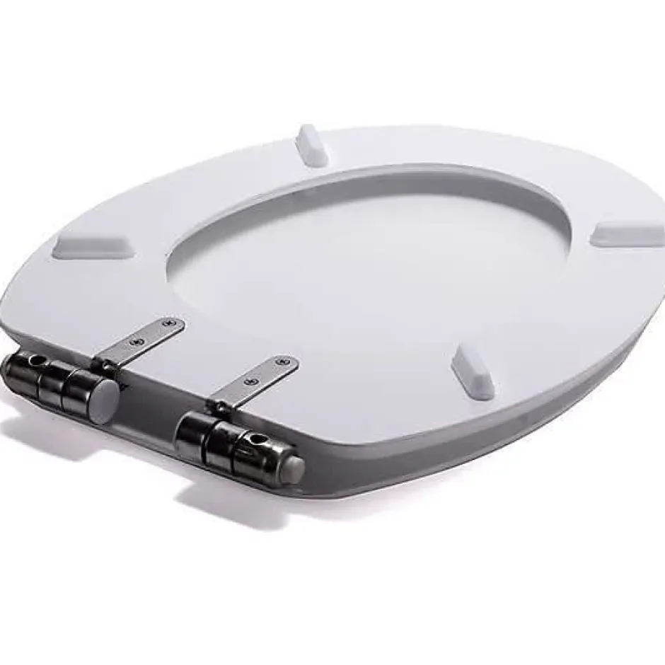 MSV Abattant WC - MDF - Fermeture lente - Blanc* Abattant Wc