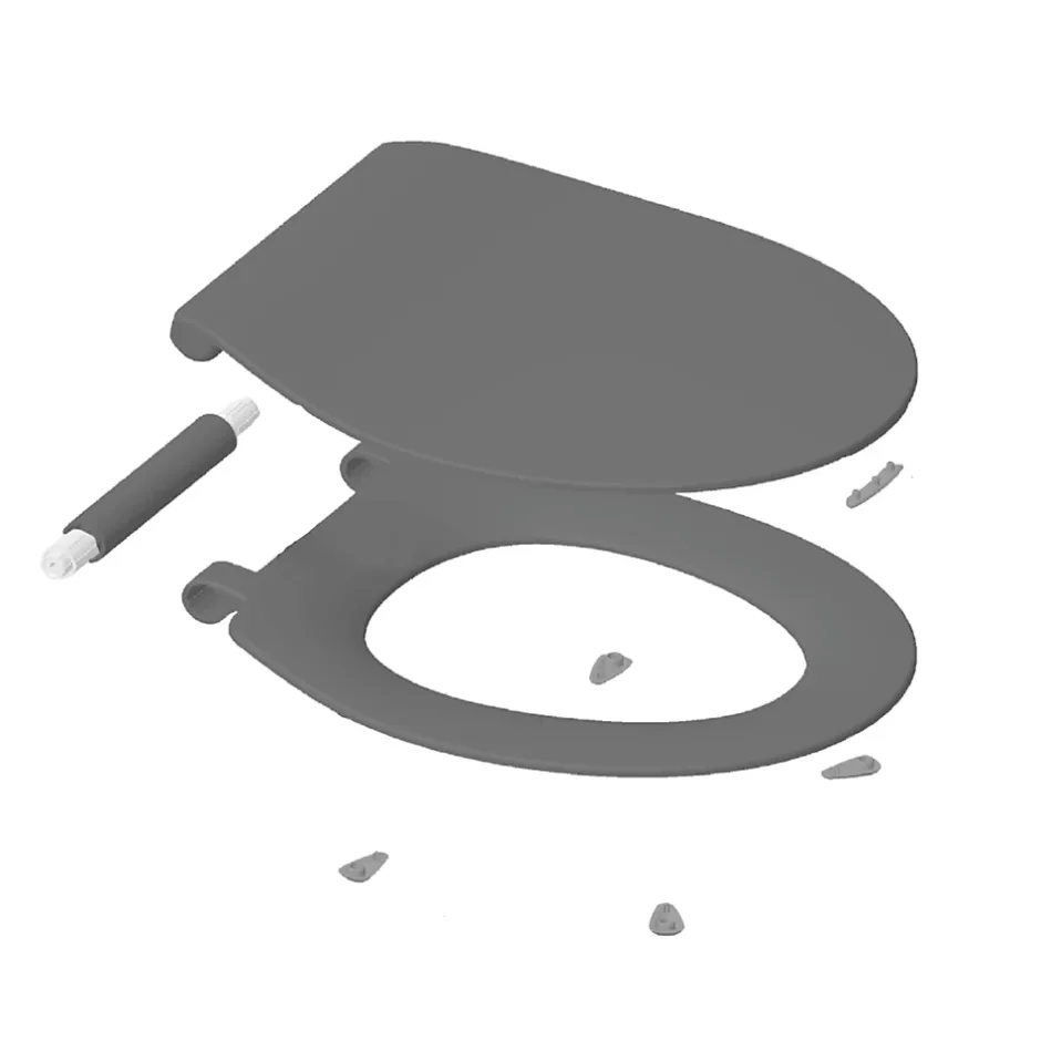 Bemis Abattant WC noir mat avec frein de chute déclipsable