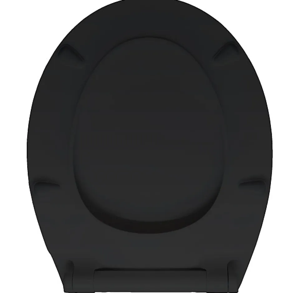Bemis Abattant WC noir mat avec frein de chute déclipsable