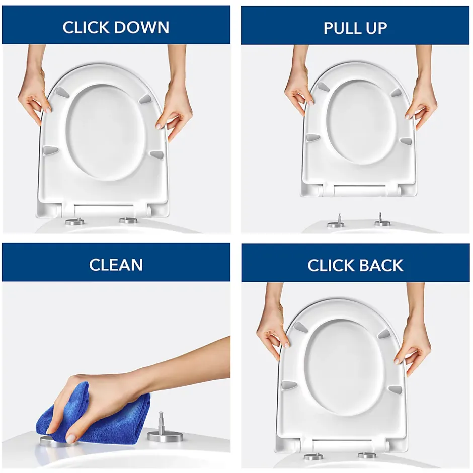 Bemis Abattant WC noir mat avec frein de chute déclipsable