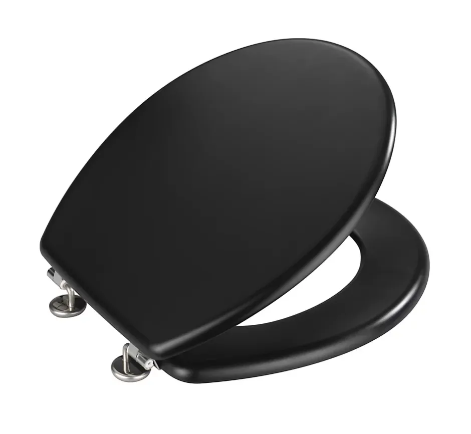 Wenko Abattant WC noir mat MDF Prima
