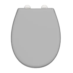 Instmaier Abattant WC ovale en duroplast gris avec frein de chute ALMA* Abattant Wc