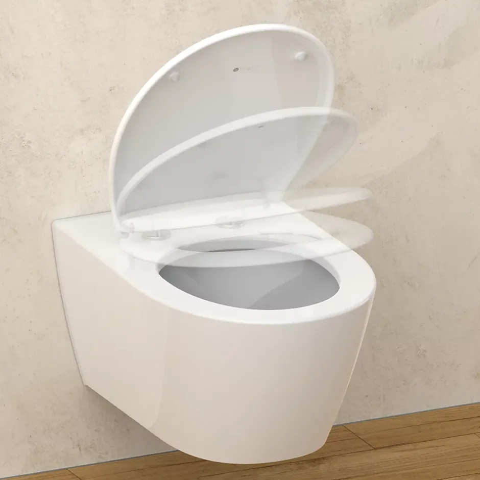 Instmaier Abattant WC ovale en duroplast blanc avec frein de chute ALMA
