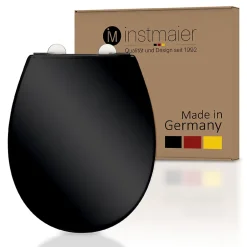 Instmaier Abattant WC ovale en duroplast noir avec frein de chute ALMA* Abattant Wc