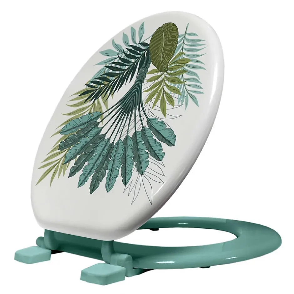 Douceur D'Intérieur Abattant WC Panazio Tropical (47x37 cm - Bleu)* Abattant Wc