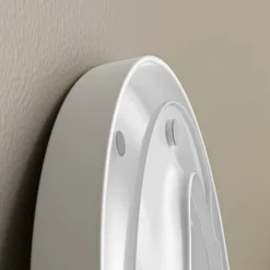 Bernstein Abattant WC plastique Lunette WC moderne, Cuvette toilette fermeture douceur pour enfant + adulte, Blanc, 44,6x37,1x5,2cm, U2004* Abattant Wc