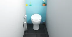 SFA Abattant WC PMR déclipsable blanc avec frein de chute, Sanifix* Abattant Wc