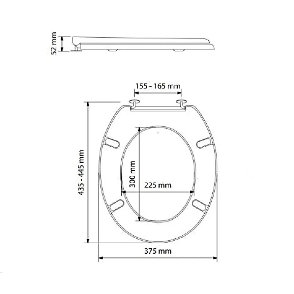 Olfa Abattant WC RD 2 Inox - blanc - ref :7RD9001D* Abattant Wc