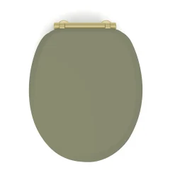 Gelco Design Abattant wc samba mdf kaki déclipsable soft close