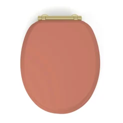 Gelco Design Abattant wc samba mdf terracota déclipsable soft close* Abattant Wc