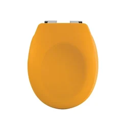 Spirella Abattant wc Thermo dur avec frein de chute NEELA Safran mat Charnières ABS Chromé