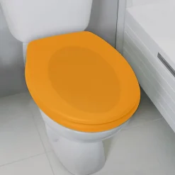 Spirella Abattant wc Thermo dur avec frein de chute NEELA Safran mat Charnières ABS Chromé