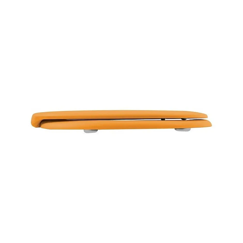 Spirella Abattant wc Thermo dur avec frein de chute NEELA Safran mat Charnières ABS Chromé