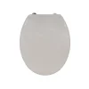 MSV Abattant wc Thermo Dur Taupe Charnières Inox