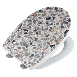 Wenko Abattant WC thermoplast design Terrazzo* Abattant Wc