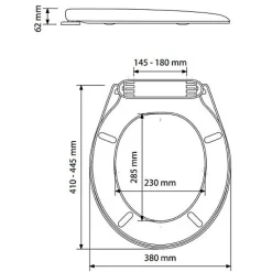 Olfa Abattant WC thermosouple LAGUNE double blanc - - 7LA000101* Abattant Wc