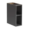Meublorama Accessoire pour meuble sous vasque TAMO 20 cm Coloris gris anthracite Meuble suspendu