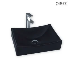 Piezzi AGATA - Vasque rectangulaire à poser - Céramique - Design moderne et élégant* Vasque À Poser