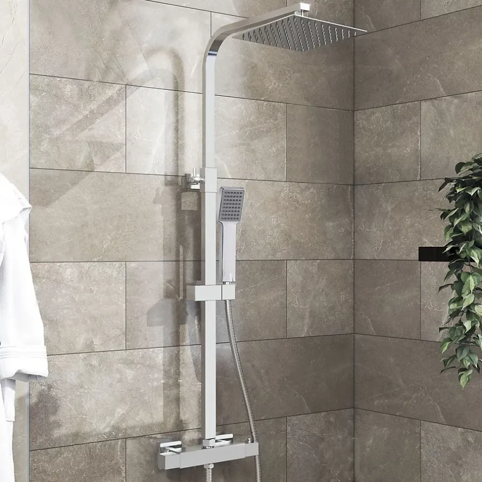AICA Sanitaire AICA Colonne de douche thermostatique, avec mitigeur thermostatique* Colonne De Douche Thermostatique