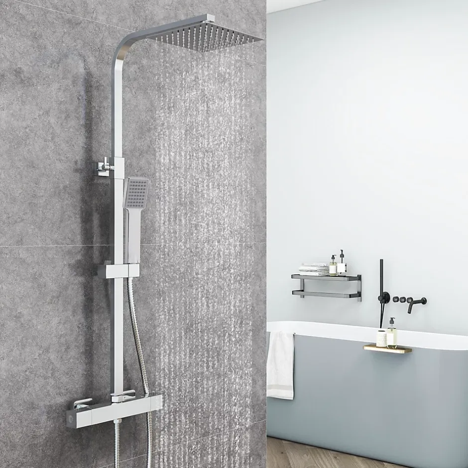 AICA Sanitaire AICA Colonne de douche thermostatique, avec mitigeur thermostatique* Colonne De Douche Thermostatique
