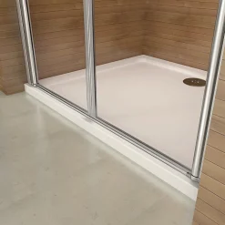 AICA Sanitaire Aica Porte De Douche Battante 85x187cm Porte De Douche Installation En Niche Ouverte Vers L'intérieur Ou L'extérieur* Porte De Douche