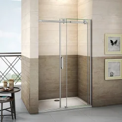AICA Sanitaire Aica Porte De Douche Coulissante 130x195cm En 8mm Verre Anticalcaire* Porte De Douche