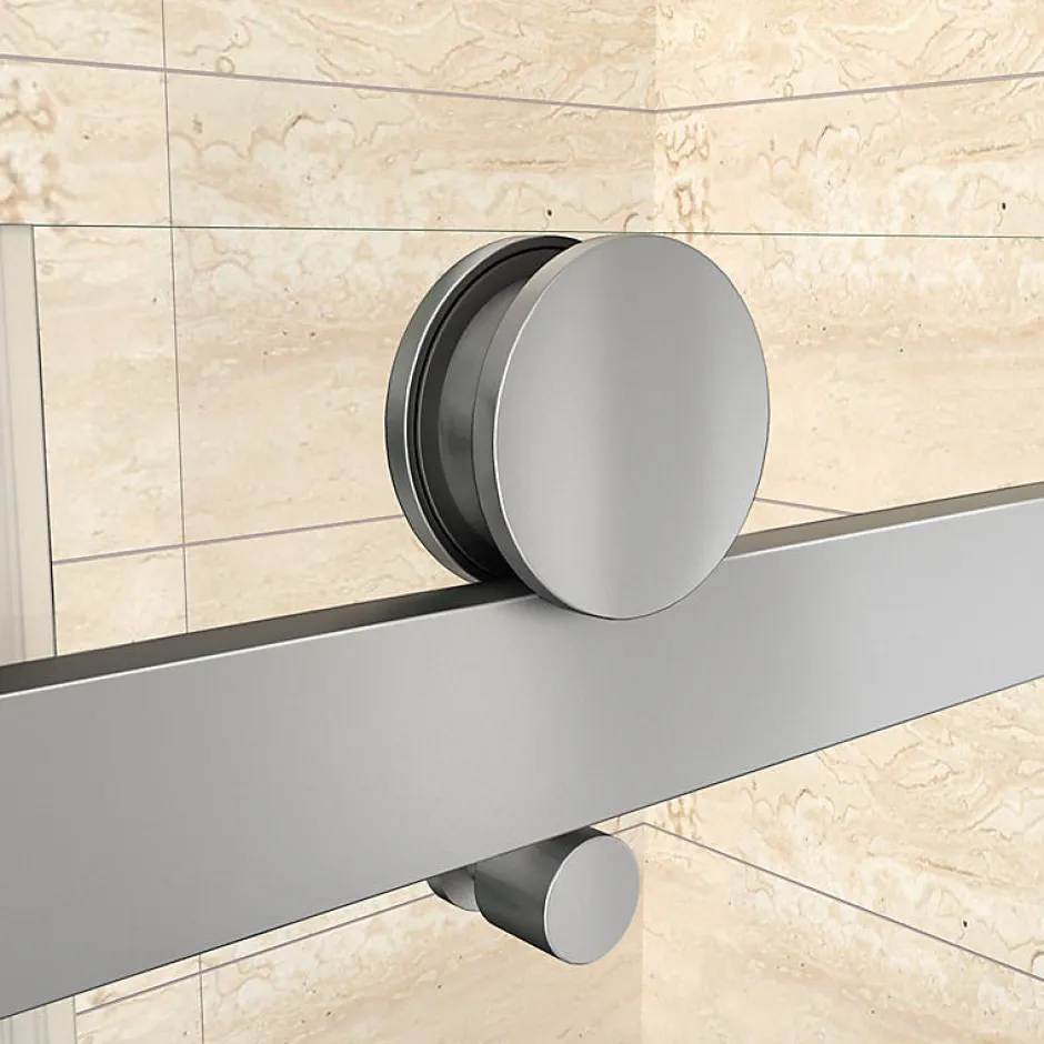 AICA Sanitaire Aica Porte De Douche Coulissante 130x195cm En 8mm Verre Anticalcaire* Porte De Douche
