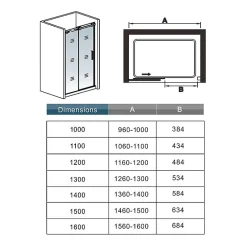 AICA Sanitaire Aica Porte De Douche Coulissante 160x195cm En 8mm Verre Anticalcaire