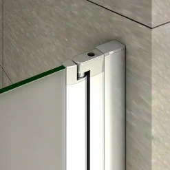 AICA Sanitaire Aica Porte De Douche 80x185cm Porte Battante Verre Satiné Et Anticalcaire Porte Battante En Niche