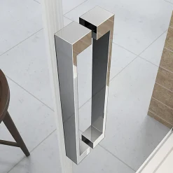 AICA Sanitaire Aica Porte De Douche 150x195cm Coulissante En Niche En 8mm Verre Anticalcaire