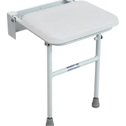 Aidapt VB544W - Siège de Douche Rembourré Compact avec Pied Solo Seat Blanc* Siège De Douche