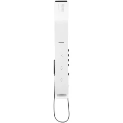 Anima Colonne de douche murale en aluminium avec mitigeur 4 fonctions, cascade et jets massants, blanc (ALUSHOWER)